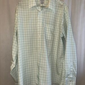 Brooks Brothers Regent Light Green Plaid Shirt